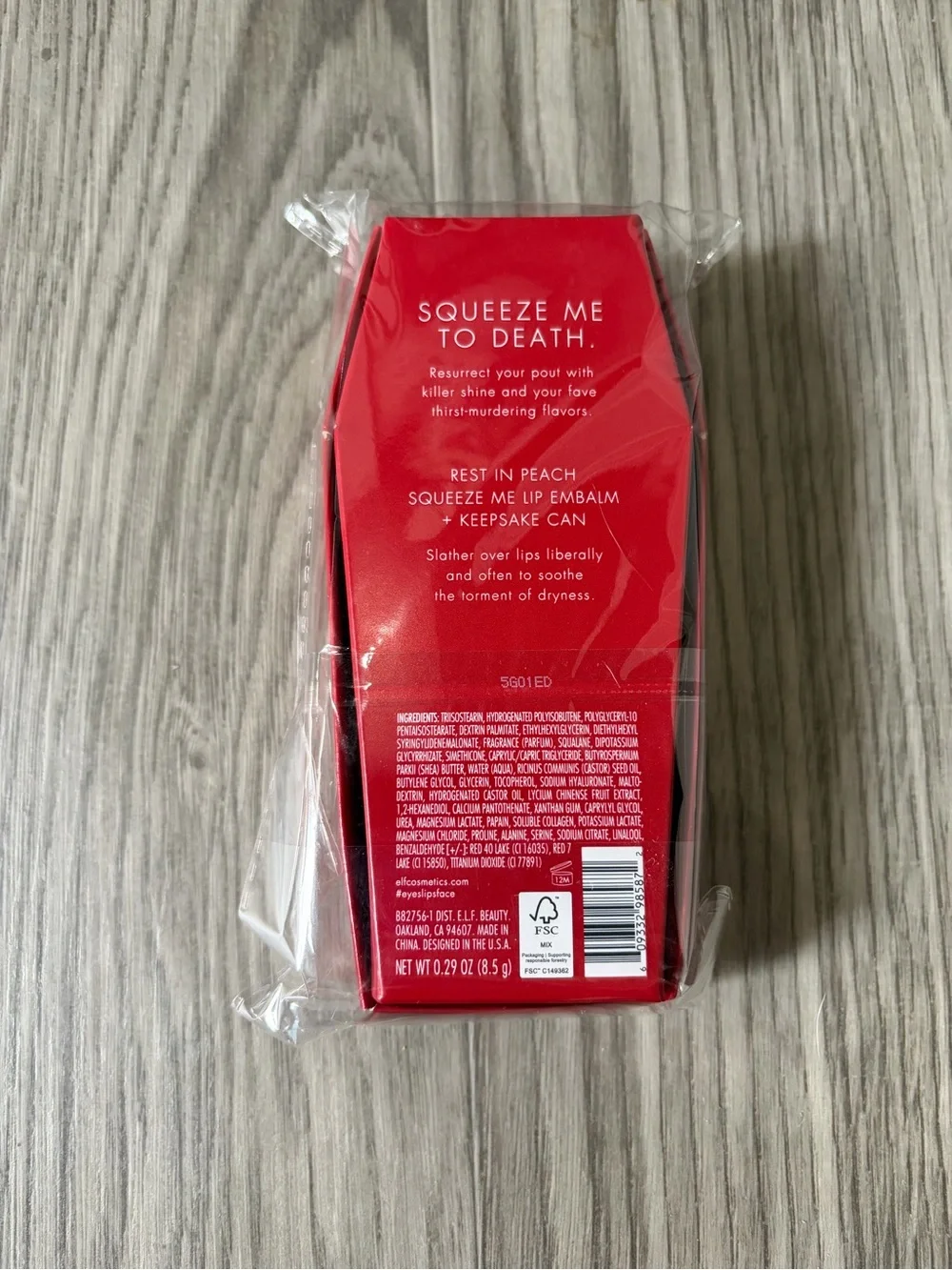e.l.f. cosmetics x Liquid Death lip balm - Peach